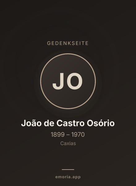 Gedenkportrait von João de Castro Osório
