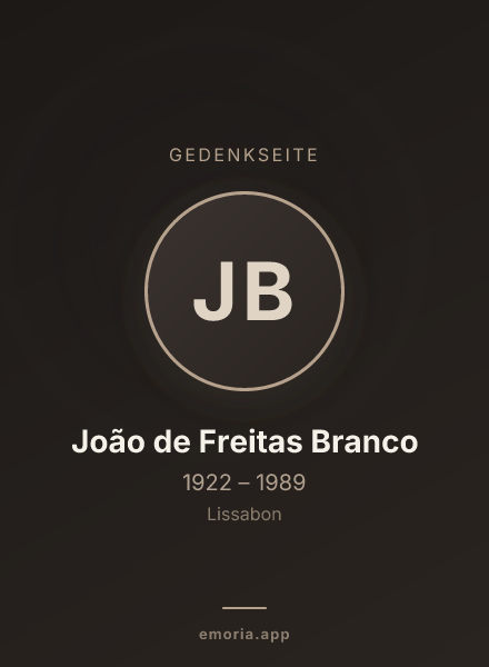 Gedenkportrait von João de Freitas Branco
