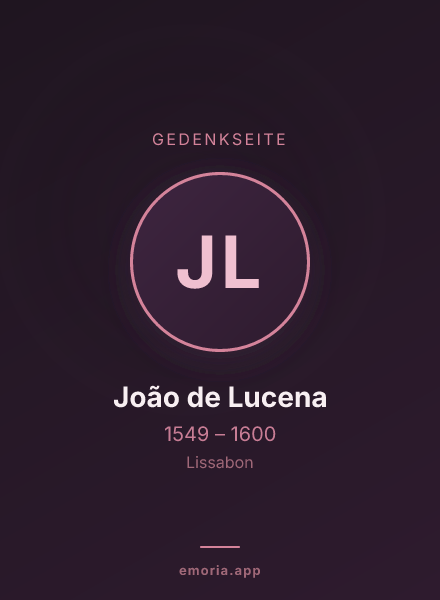 Gedenkportrait von João de Lucena