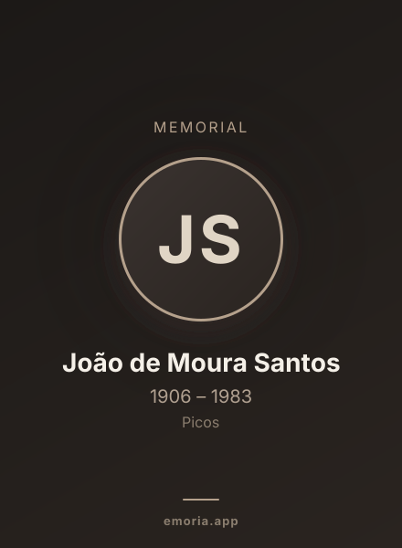 Memorial portrait of João de Moura Santos