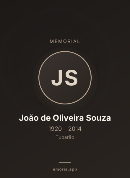 Memorial portrait of João de Oliveira Souza