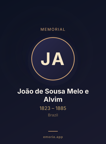 Memorial portrait of João de Sousa Melo e Alvim