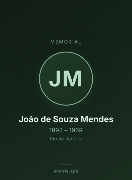 Memorial portrait of João de Souza Mendes