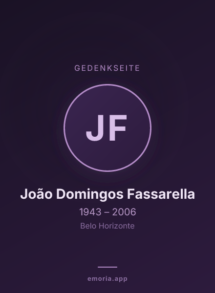 Gedenkportrait von João Domingos Fassarella