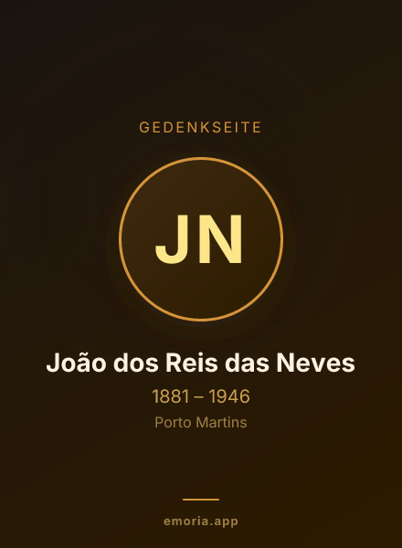Gedenkportrait von João dos Reis das Neves