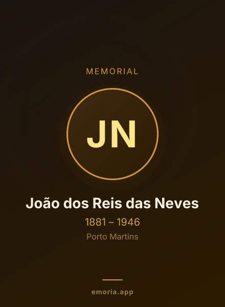 Memorial portrait of João dos Reis das Neves