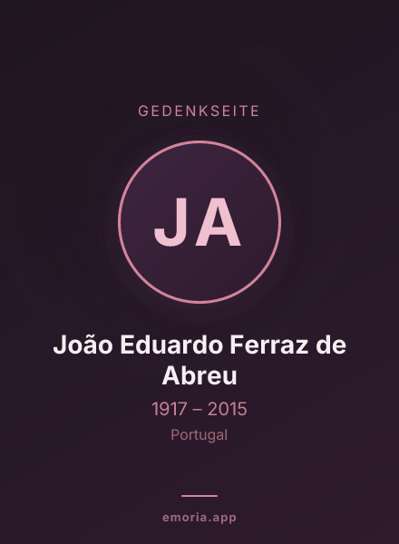 Gedenkportrait von João Eduardo Ferraz de Abreu