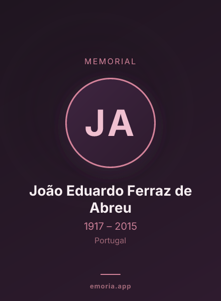 Memorial portrait of João Eduardo Ferraz de Abreu