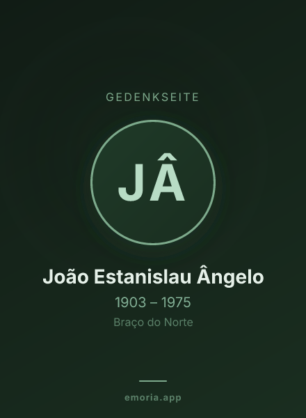 Gedenkportrait von João Estanislau Ângelo