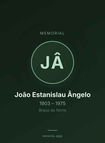 Memorial portrait of João Estanislau Ângelo
