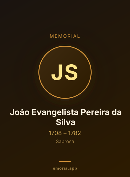 Memorial portrait of João Evangelista Pereira da Silva