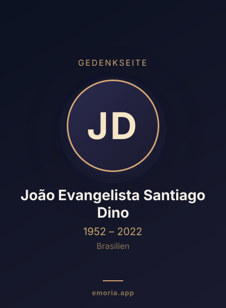 Gedenkportrait von João Evangelista Santiago Dino