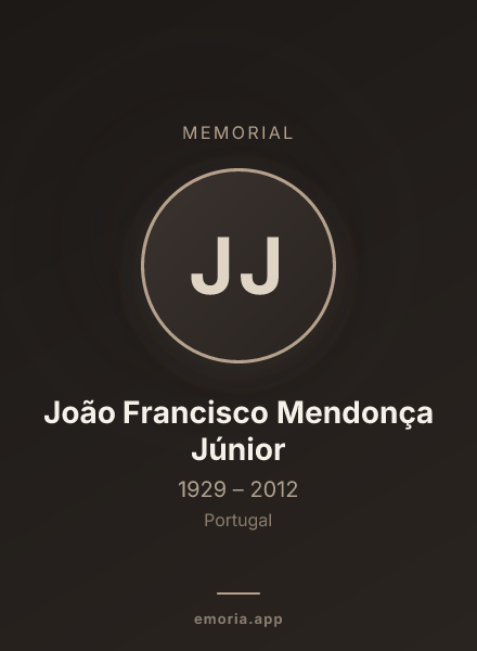 Memorial portrait of João Francisco Mendonça Júnior