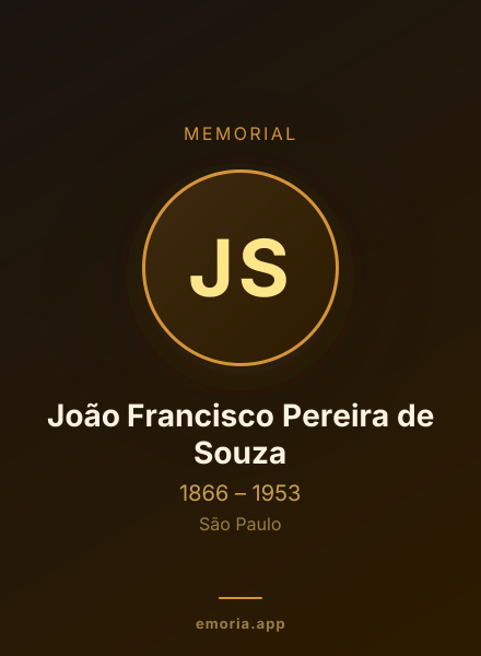 Memorial portrait of João Francisco Pereira de Souza