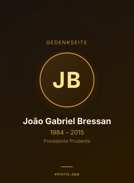 Gedenkportrait von João Gabriel Bressan