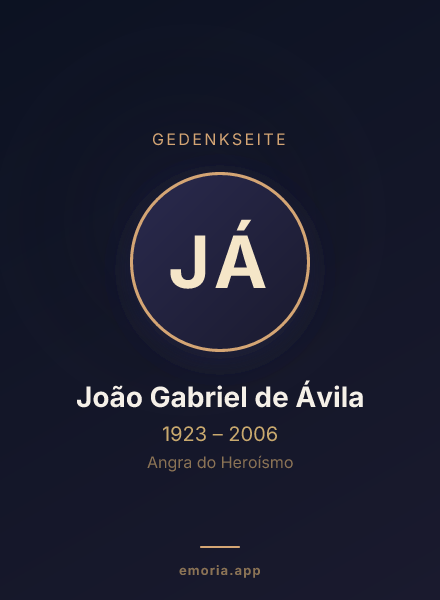 Gedenkportrait von João Gabriel de Ávila