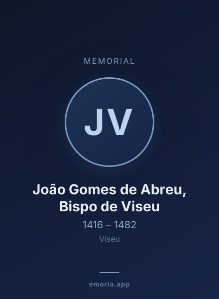 Memorial portrait of João Gomes de Abreu, Bispo de Viseu