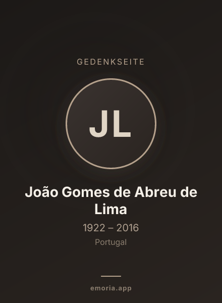 Gedenkportrait von João Gomes de Abreu de Lima