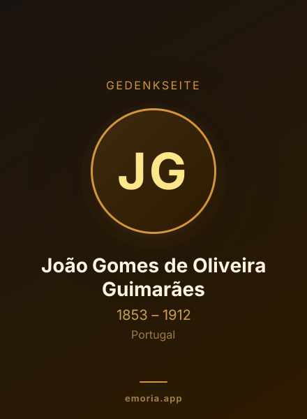 Gedenkportrait von João Gomes de Oliveira Guimarães
