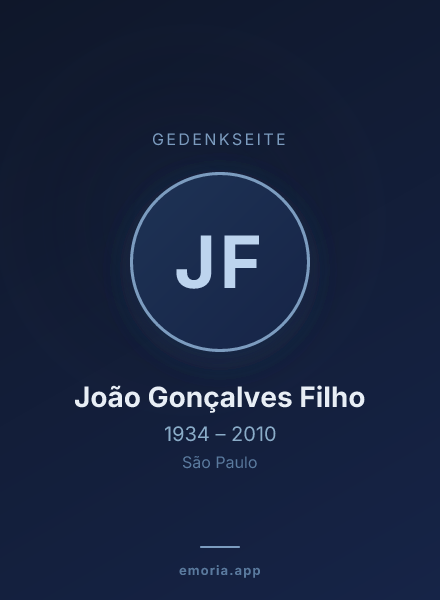 Gedenkportrait von João Gonçalves Filho