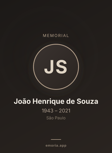 Memorial portrait of João Henrique de Souza