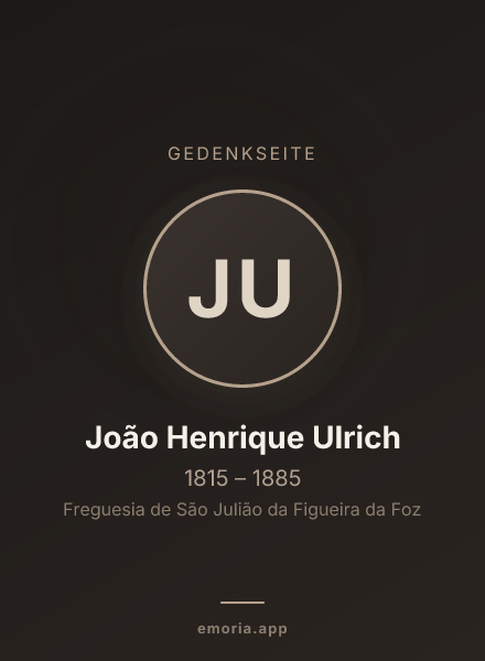 Gedenkportrait von João Henrique Ulrich