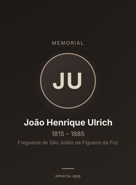 Memorial portrait of João Henrique Ulrich