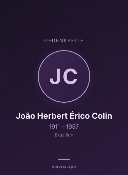 Gedenkportrait von João Herbert Érico Colin