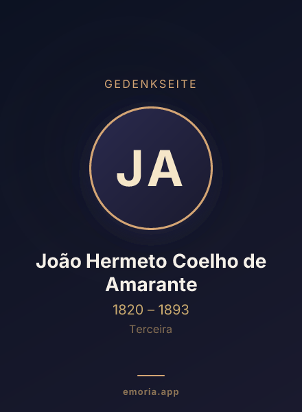 Gedenkportrait von João Hermeto Coelho de Amarante