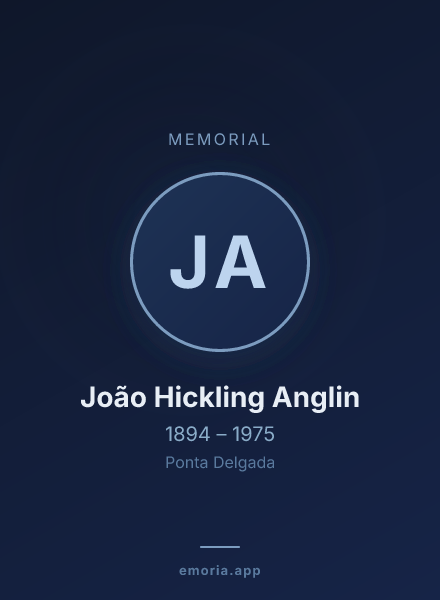 Memorial portrait of João Hickling Anglin