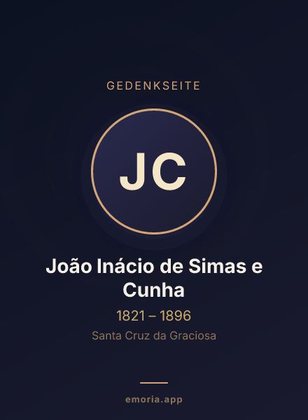 Gedenkportrait von João Inácio de Simas e Cunha