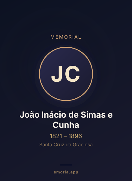 Memorial portrait of João Inácio de Simas e Cunha