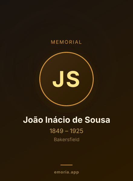 Memorial portrait of João Inácio de Sousa
