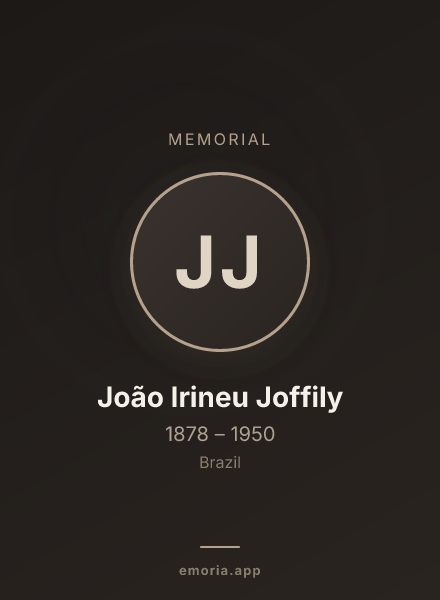 Memorial portrait of João Irineu Joffily