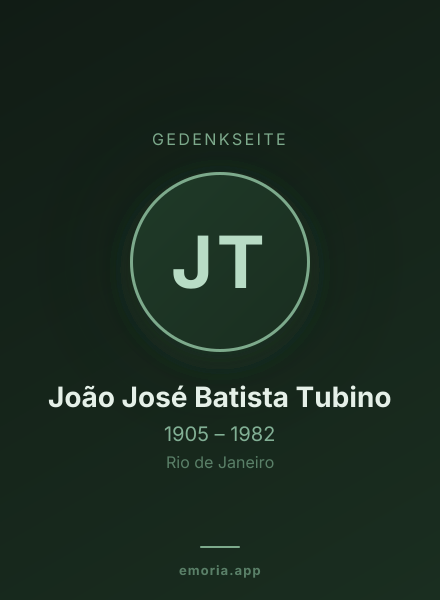 Gedenkportrait von João José Batista Tubino