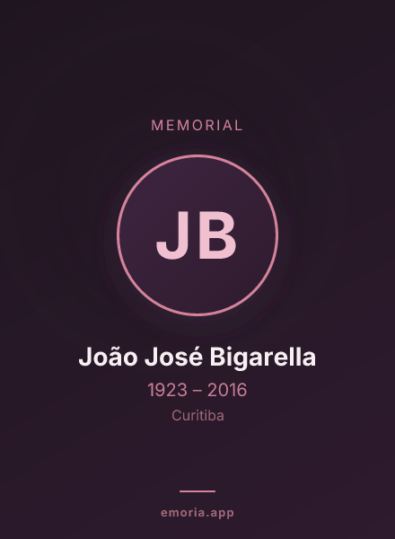 Memorial portrait of João José Bigarella