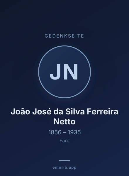 Gedenkportrait von João José da Silva Ferreira Netto