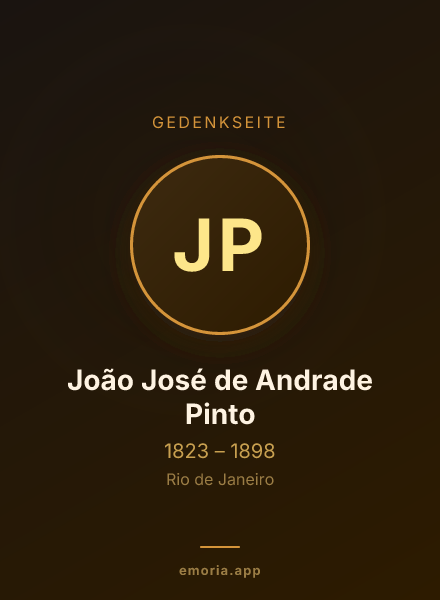Gedenkportrait von João José de Andrade Pinto