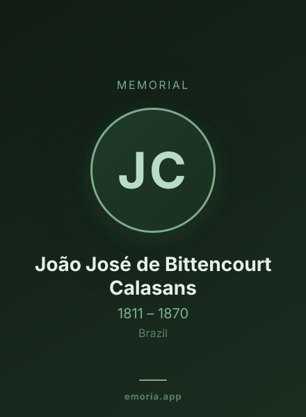 Memorial portrait of João José de Bittencourt Calasans