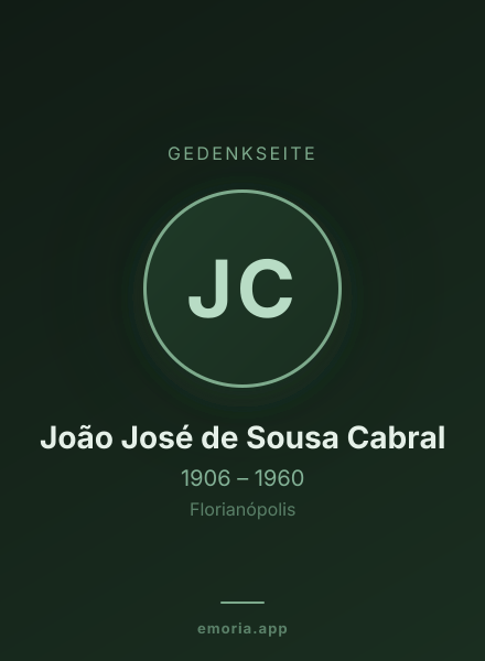 Gedenkportrait von João José de Sousa Cabral