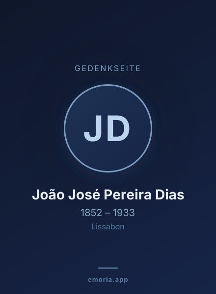 Gedenkportrait von João José Pereira Dias