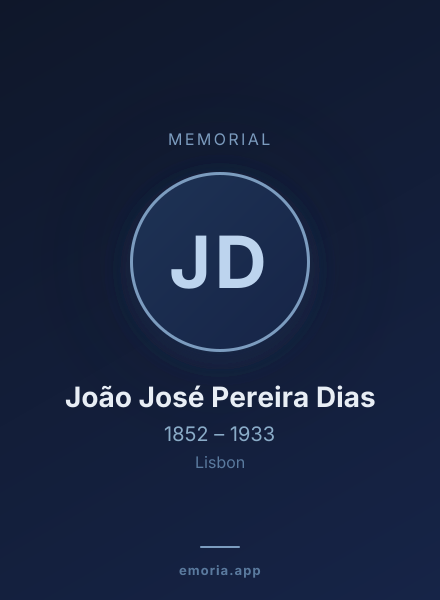 Memorial portrait of João José Pereira Dias