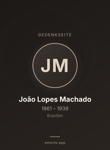 Gedenkportrait von João Lopes Machado