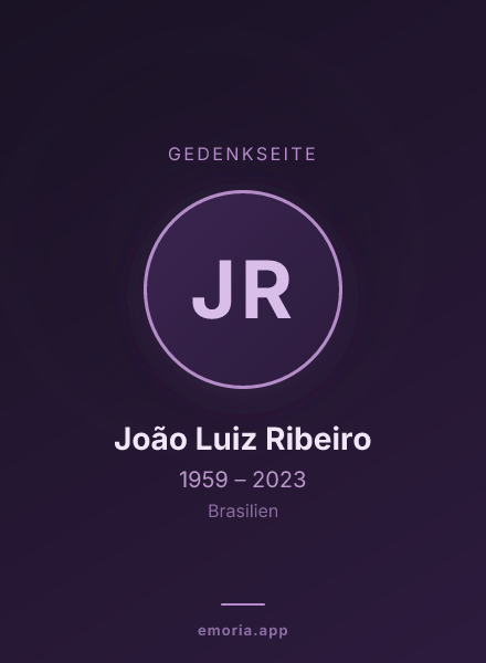 Gedenkportrait von João Luiz Ribeiro