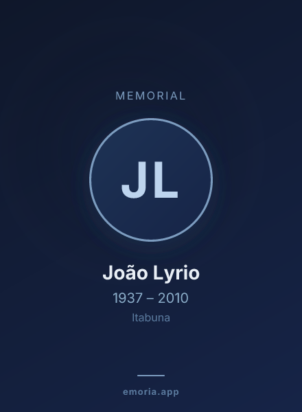 Memorial portrait of João Lyrio