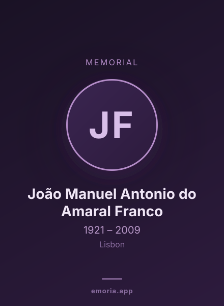 Memorial portrait of João Manuel Antonio do Amaral Franco