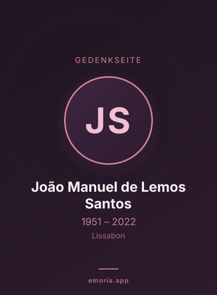 Gedenkportrait von João Manuel de Lemos Santos