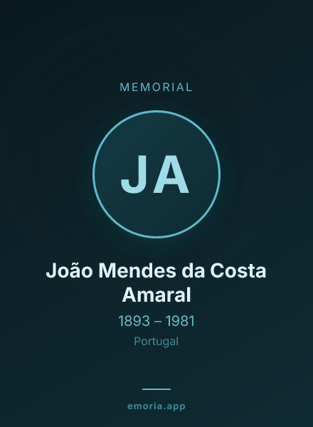 Memorial portrait of João Mendes da Costa Amaral