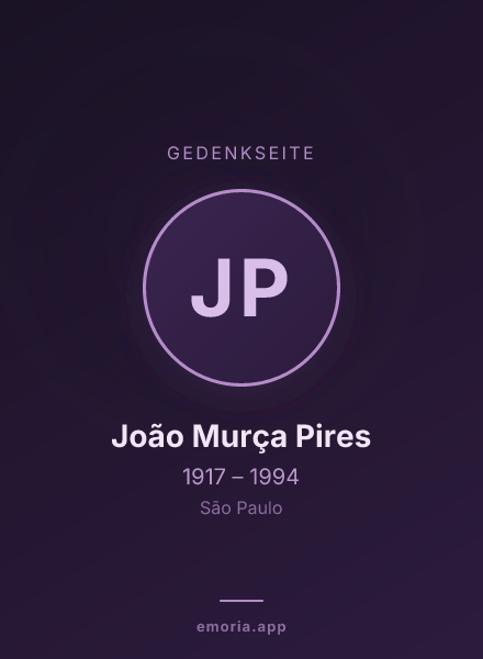 Gedenkportrait von João Murça Pires
