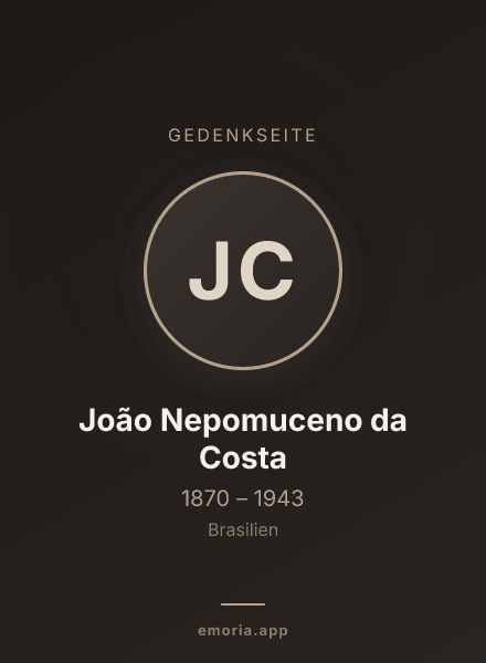Gedenkportrait von João Nepomuceno da Costa